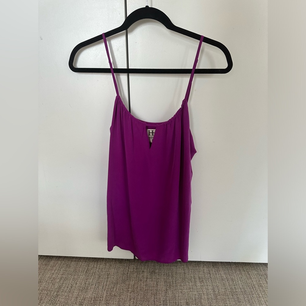 Purple tank with front cut out
